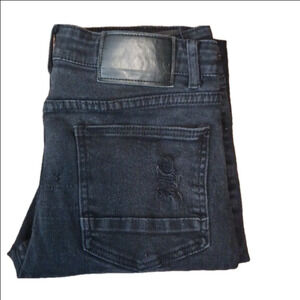 WAIMEA, SKINNY FIT JEANS, MENS SIZE 30X32, CHARCOLE,BLACK COLOR.